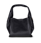 Bloominbag-Marella Soft City Noir Black Leather Shoulder Bag / Deri Omuz Çantası-1-Milagron.com