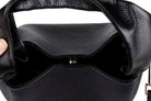 Bloominbag-Marella Soft City Noir Black Leather Shoulder Bag / Deri Omuz Çantası-5-Milagron.com
