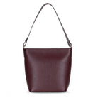 Bloominbag-Milano Zip Tote – Oxblood Burgundy Hakiki Deri Askılı Kadın Omuz çantası-Omuz Çantası-1-Milagron.com