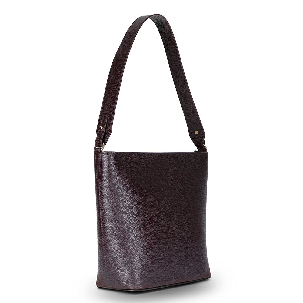 Bloominbag-Milano Zip Tote – Toffee Brown Hakiki Deri Askılı Kadın Omuz çantası-Omuz Çantası-2-Milagron.com