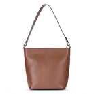Milano Zip Tote – Warm Camel Hakiki Deri Askılı Kadın Omuz Çantası