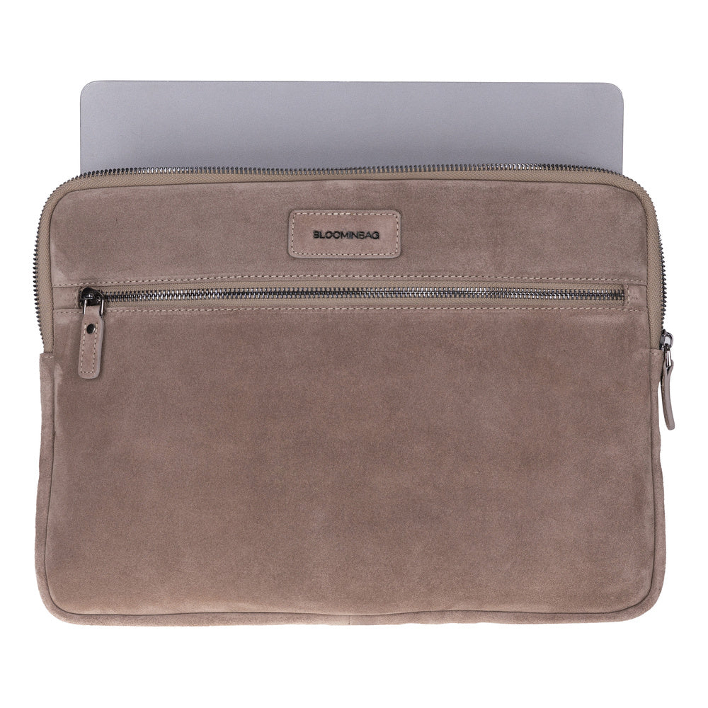 Mist Still Hakiki Süet Deri 13-14 Inç Macbook/Laptop Kılıfı