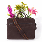 Mocha Still Hakiki Süet Deri 13-14 Inç Macbook/Laptop Çantası