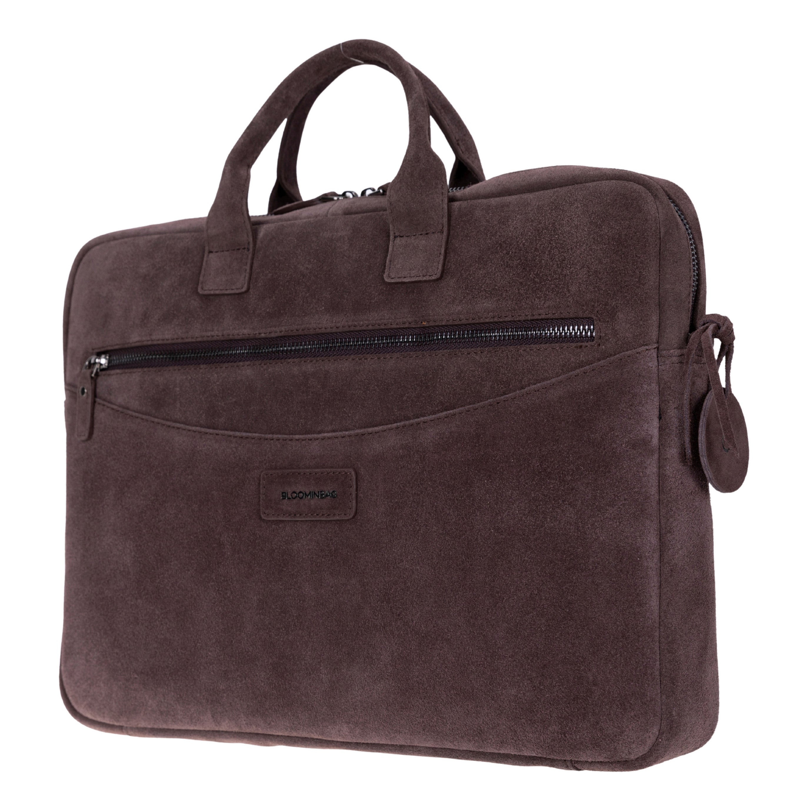 Mocha Still Hakiki Süet Deri 15-16 Inç Macbook/Laptop Çantası