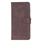 Monte Deep Brown Samsung Galaxy S26 Plus (6.7") Hakiki Deri Çıkarılabilir Cüzdanlı Telefon Kılıfı