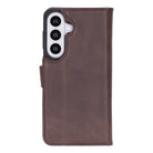 Monte Deep Brown Samsung Galaxy S26 Plus (6.7") Hakiki Deri Çıkarılabilir Cüzdanlı Telefon Kılıfı