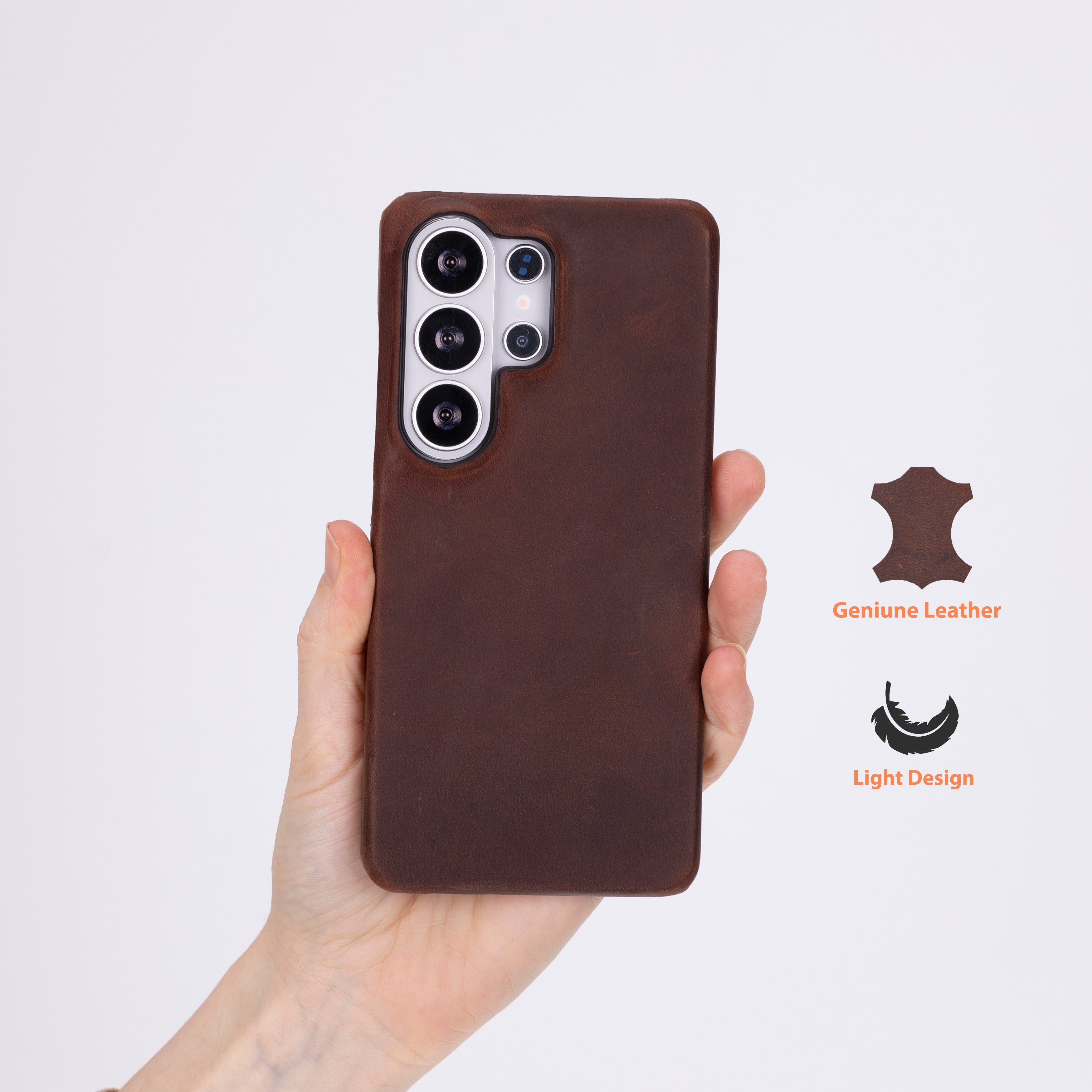 Monte Espresso Brown Deri Telefon Kılıfı Samsung Galaxy S26 Ultra (6.9") | Ultra İnce Premium Leather Case