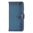 Monte Midnight Blue Samsung Galaxy S26 (6.3") Hakiki Deri Çıkarılabilir Cüzdanlı Telefon Kılıfı