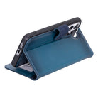 Monte Midnight Blue Samsung Galaxy S26 Plus (6.7") Hakiki Deri Çıkarılabilir Cüzdanlı Telefon Kılıfı