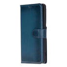 Monte Midnight Blue Samsung Galaxy S26 Ultra (6.9") Hakiki Deri Çıkarılabilir Cüzdanlı Telefon Kılıf