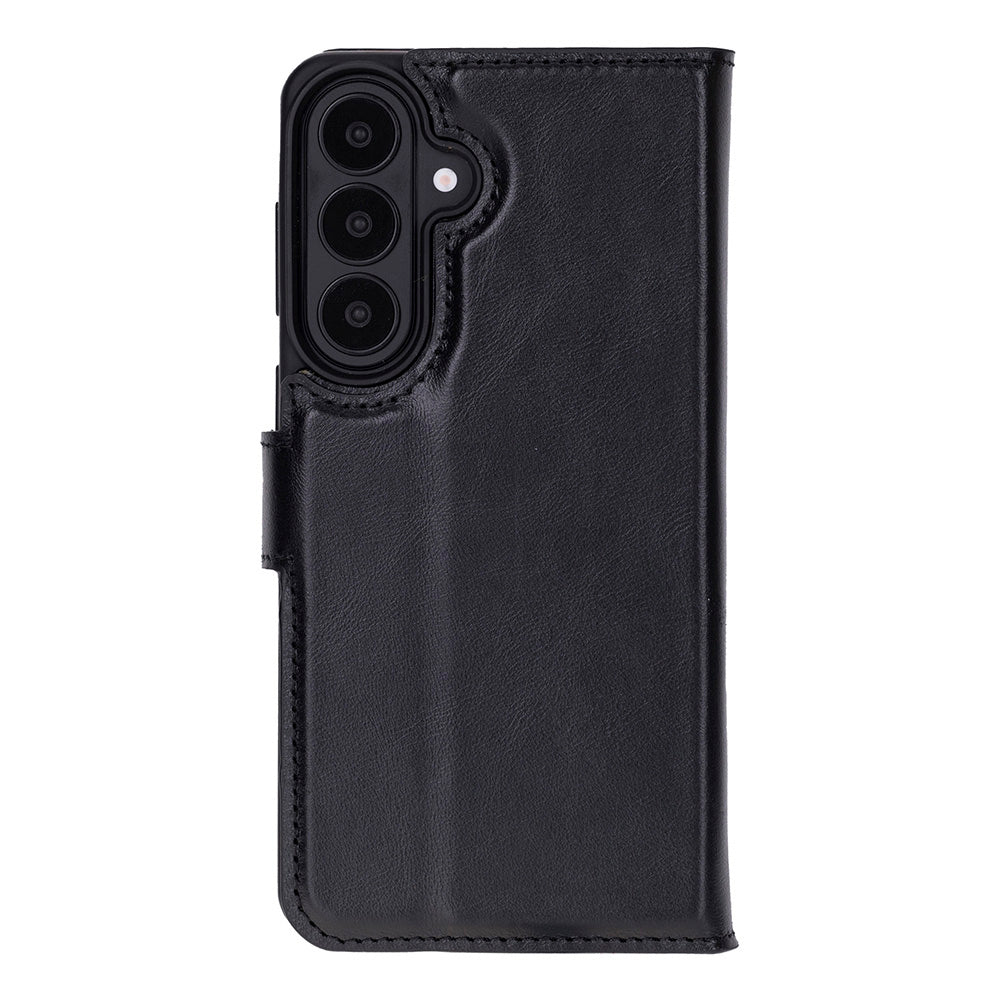 Monte Noir Black Samsung Galaxy S26 (6.3") Hakiki Deri Çıkarılabilir Cüzdanlı Telefon Kılıfı