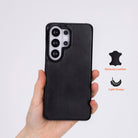 Monte Onyx Black Deri Telefon Kılıfı Samsung Galaxy S26 Ultra (6.9") | Ultra İnce Premium Leather Case