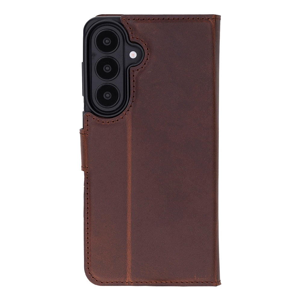 Monte Saddle Heritage Samsung Galaxy S26 (6.3") Hakiki Deri Çıkarılabilir Cüzdanlı Telefon Kılıfı