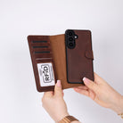 Monte Saddle Heritage Samsung Galaxy S26 Plus (6.7") Deri Çıkarılabilir Cüzdanlı Telefon Kılıfı