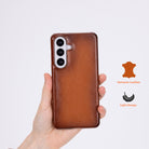 Monte Siena Tan Deri Telefon Kılıfı Samsung Galaxy S26 (6.3") | Ultra İnce Premium Leather Case