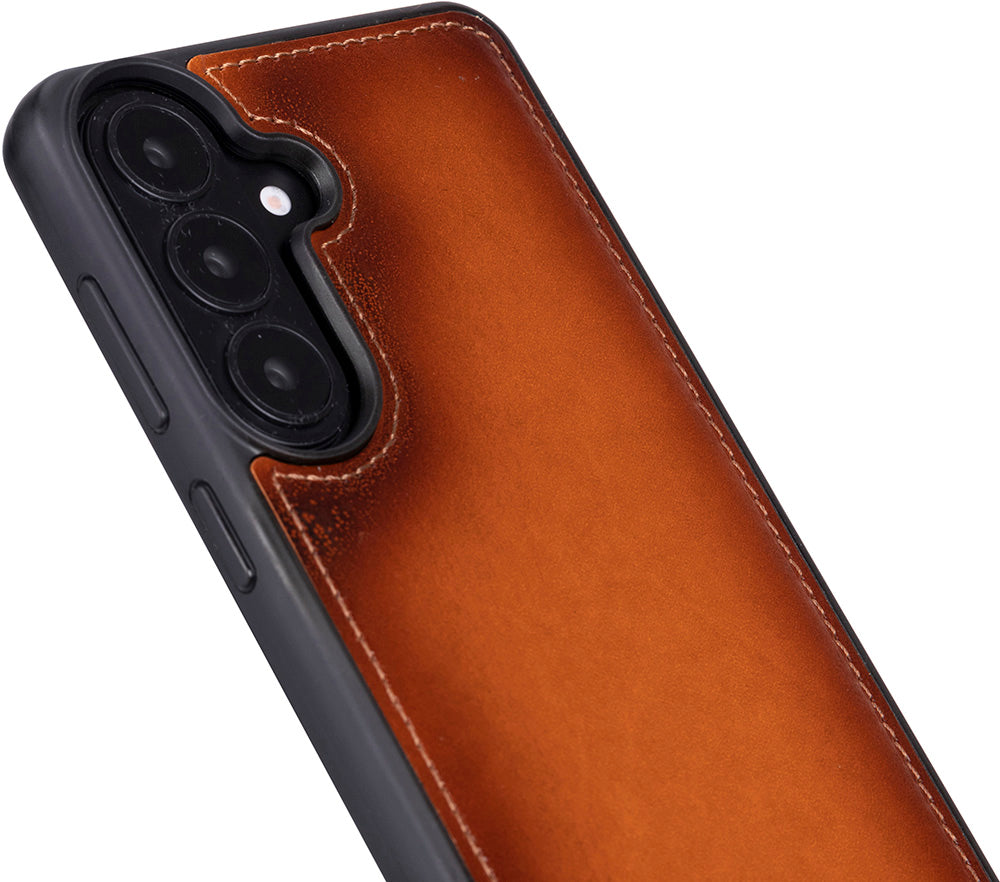 Monte Soft Tan Samsung Galaxy S26 Plus (6.7") Hakiki Deri Çıkarılabilir Cüzdanlı Telefon Kılıfı