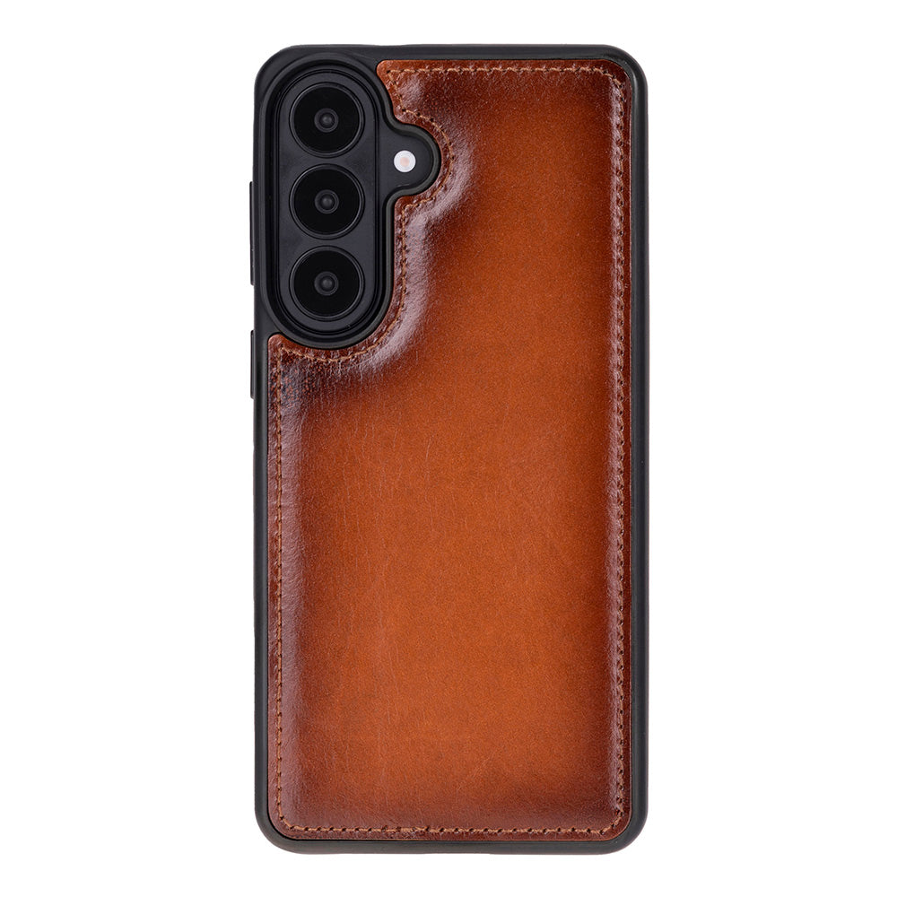 Monte Soft Tan Samsung Galaxy S26 Plus (6.7") Hakiki Deri Çıkarılabilir Cüzdanlı Telefon Kılıfı