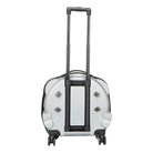 Bloominbag-Paw Buddy Clear Travel Mate– Gri Ve şeffaf Tekerlekli Lüks Evcil Hayvan Taşıma çantası-3-Milagron.com