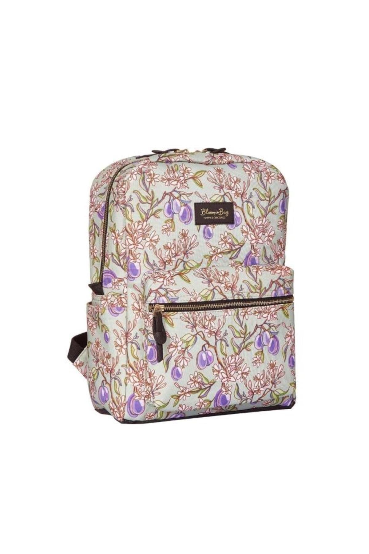 Bloominbag-Plums In Bloom 13 14 Inç Sırt Laptop / Macbook çantası-2-Milagron.com