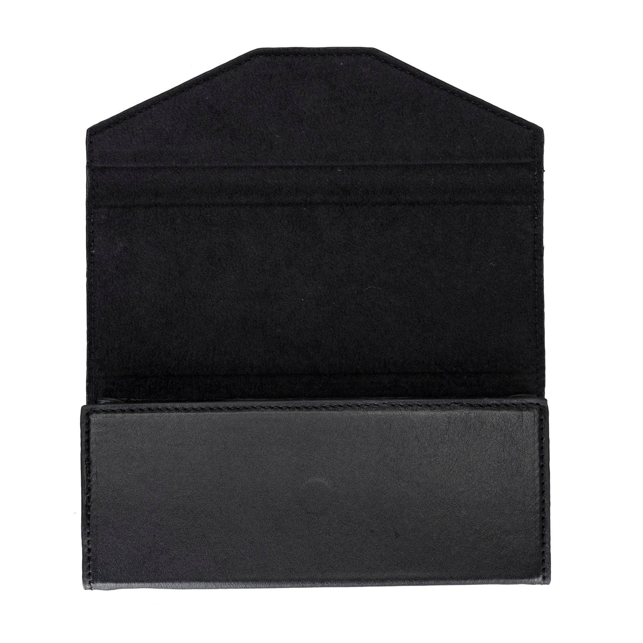 Prisma Noir Black Deri Gözlük Kılıfı – Mıknatıslı Üçgen Tasarım