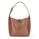 Bloominbag-Ravello Cimbrone Camel Tan Leather Shoulder Bag / Deri Omuz Çantası-1-Milagron.com