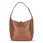 Bloominbag-Ravello Cimbrone Camel Tan Leather Shoulder Bag / Deri Omuz Çantası-2-Milagron.com