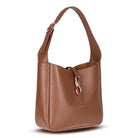 Bloominbag-Ravello Cimbrone Camel Tan Leather Shoulder Bag / Deri Omuz Çantası-3-Milagron.com