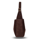 Bloominbag-Ravello Cimbrone Chestnut Brown Suede Shoulder Bag / Deri Omuz Çantası-4-Milagron.com