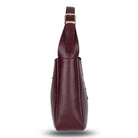 Bloominbag-Ravello Cimbrone Merlot Burgundy Leather Shoulder Bag / Deri Omuz Çantası-4-Milagron.com