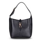 Ravello Cimbrone Noir Black Leather Shoulder Bag / Deri Omuz Çantası