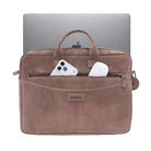 Sand Still Hakiki Süet Deri 15-16 Inç Macbook/Laptop Çantası