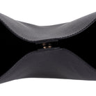 Bloominbag-Siena Minimal Tote – Onyx Black Hakiki Deri Geniş Askılı Kadın Omuz çantası-Omuz Çantası-5-Milagron.com