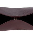 Siena Minimal Tote – Oxblood Burgundy Hakiki Deri Geniş Askılı Kadın Omuz Çantası