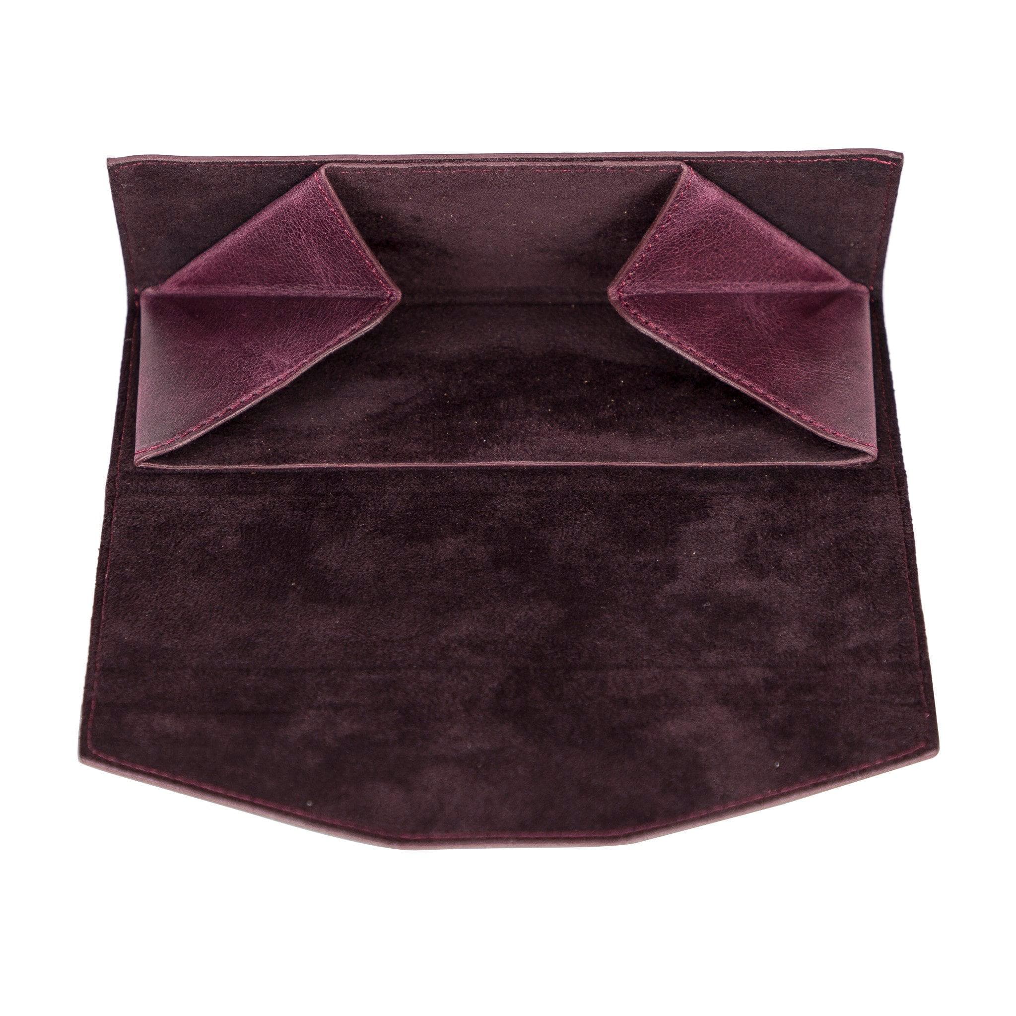 Bloominbag-Smart Glasses Mor Deri Gözlük Kılıfı-5-Milagron.com