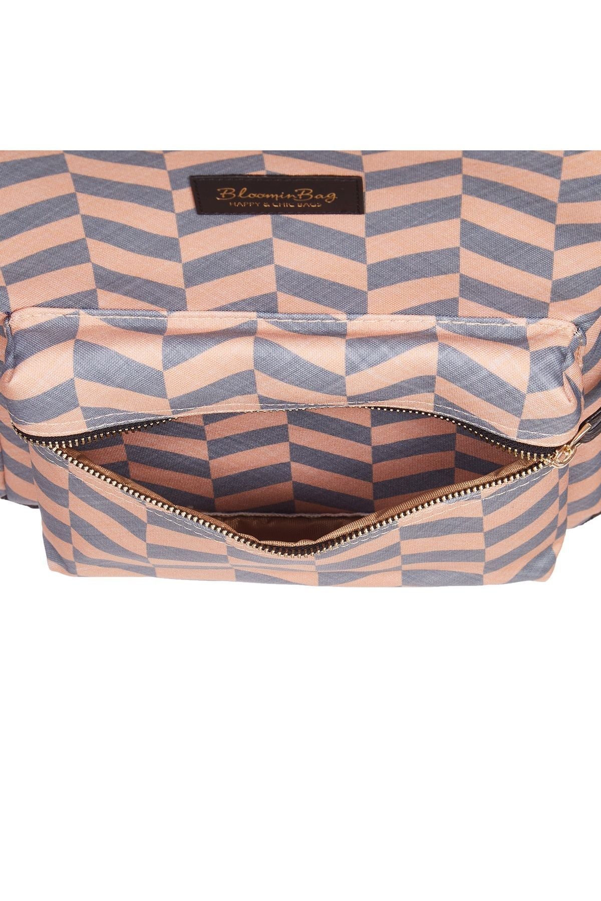 Bloominbag-Smokey Chevron 13 14 Inç Laptop / Macbook Sırt çantası-5-Milagron.com