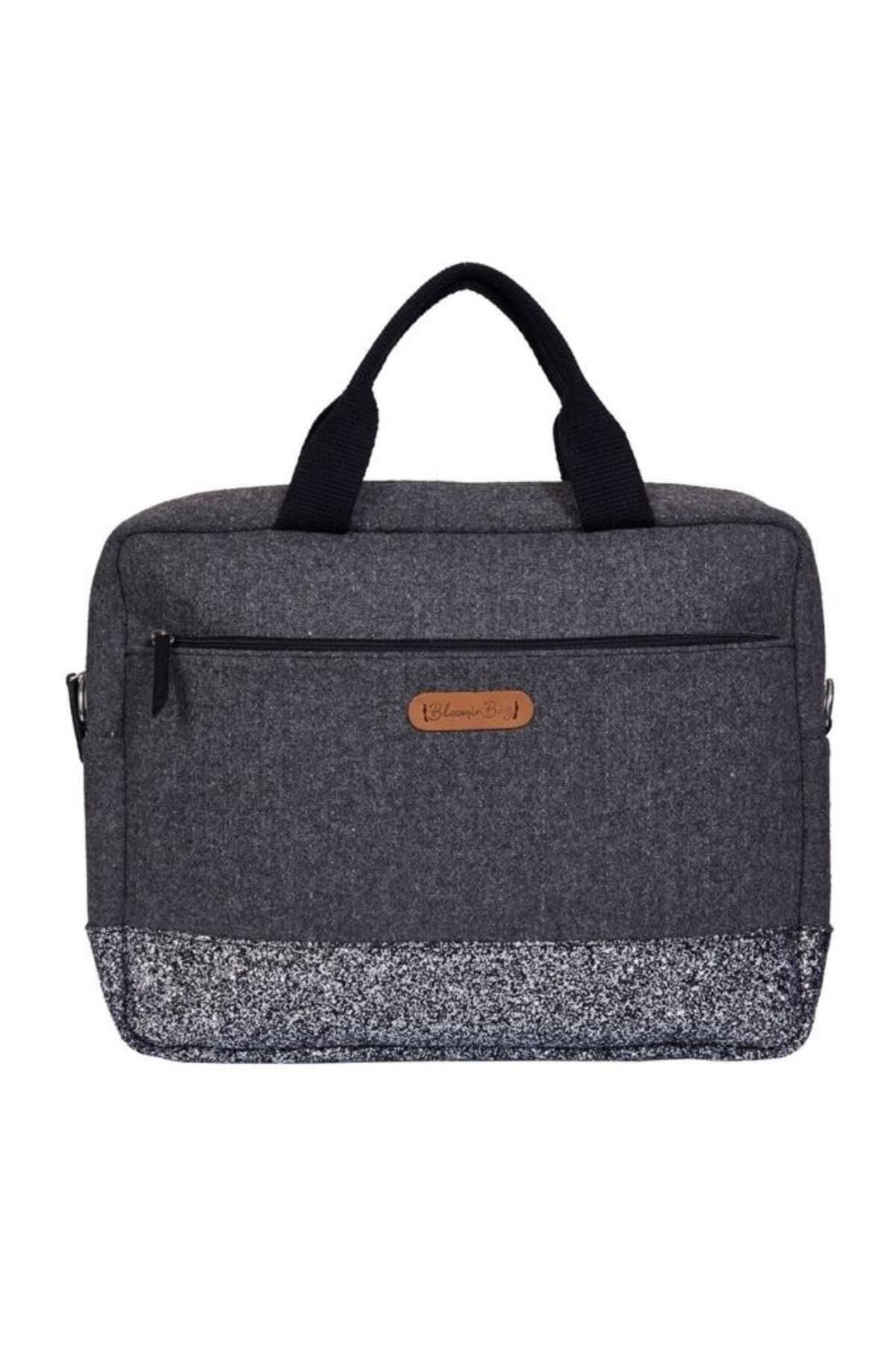Bloominbag-Smokey Glitter 13 14 Inç Laptop / Mac Book çantası-1-Milagron.com