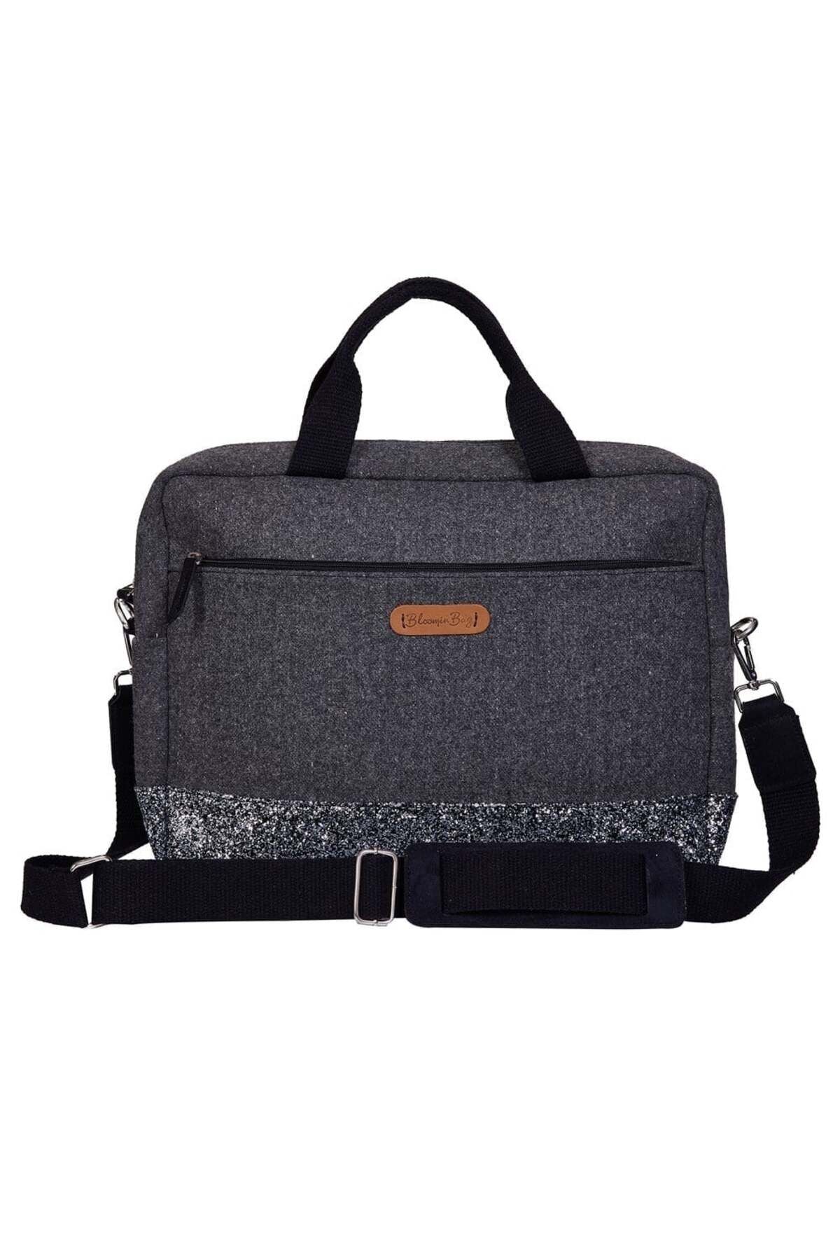 Bloominbag-Smokey Glitter 13 14 Inç Laptop / Mac Book çantası-2-Milagron.com