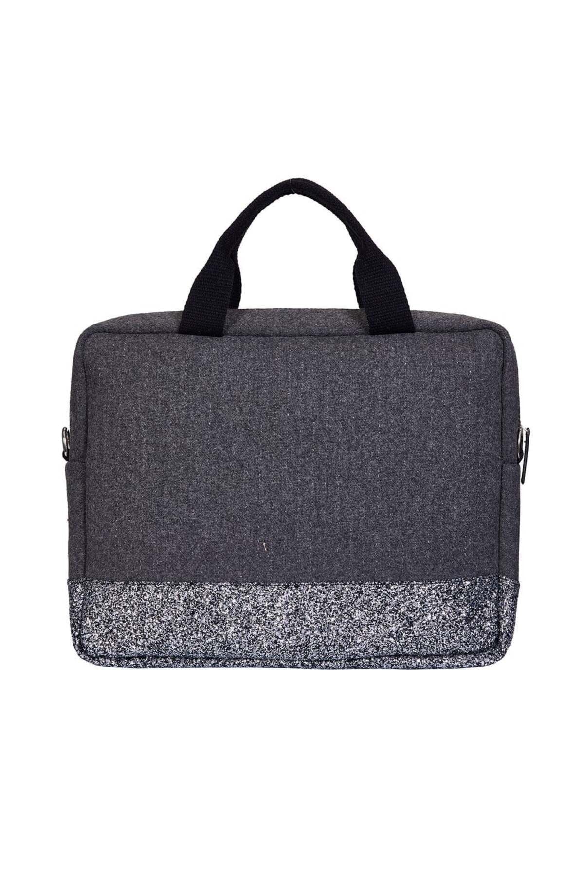 Bloominbag-Smokey Glitter 13 14 Inç Laptop / Mac Book çantası-4-Milagron.com