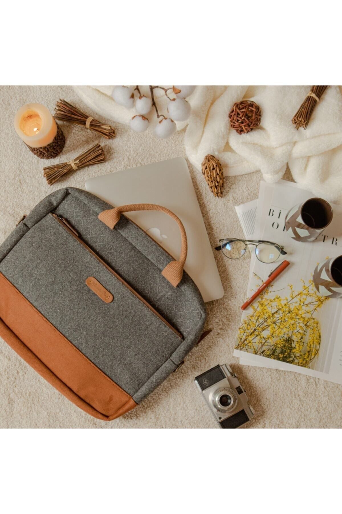 Bloominbag-Smokey Haze 15 16 Inç Laptop / Macbook çantası-1-Milagron.com