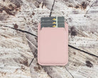 Snapé Dusty Rose Mıknatıslı Deri Telefon Kartlık
