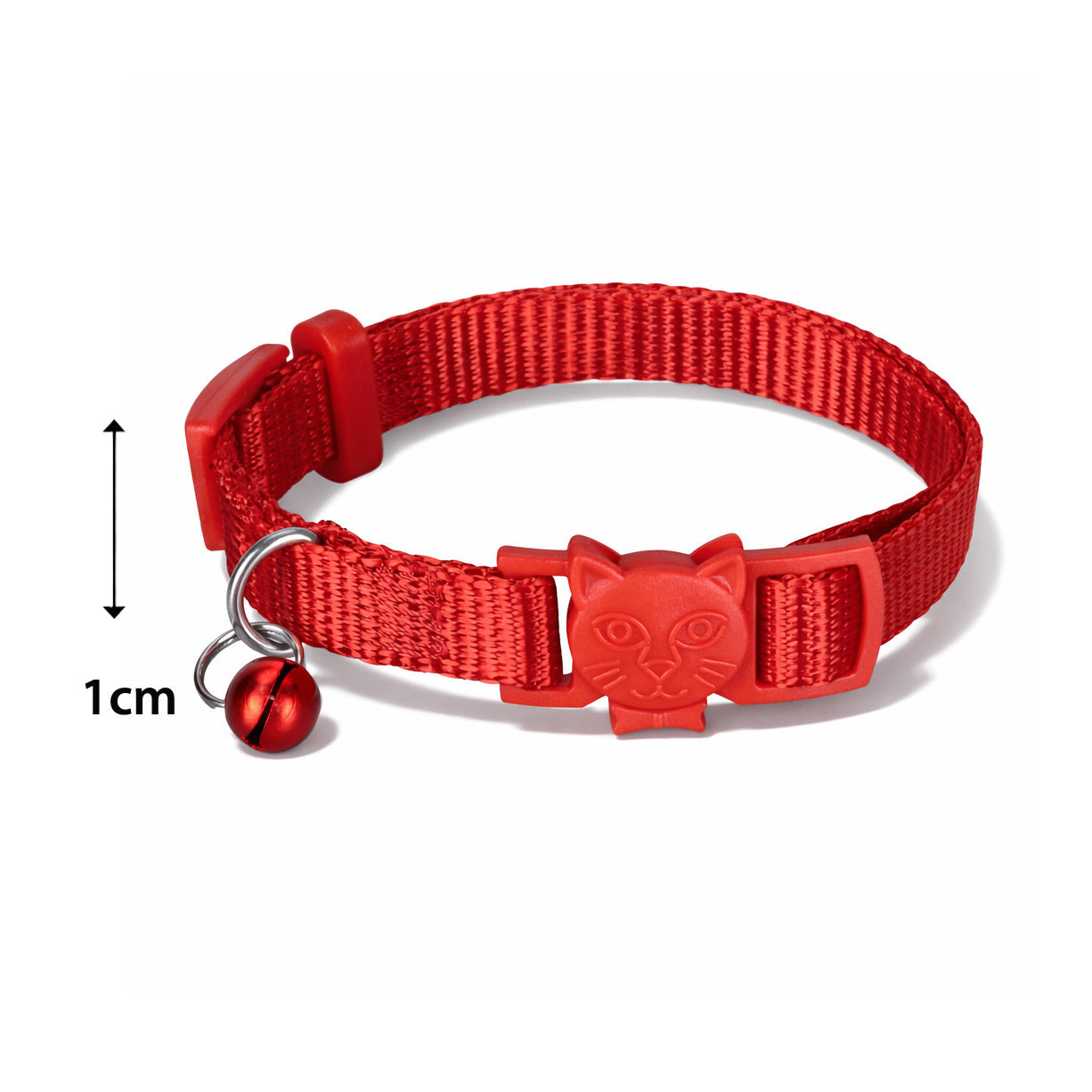 Swissplus Urban Paws Kedi Tasması – Crimson Red | Ayarlanabilir, Dayanıklı, Hafif-10Mm