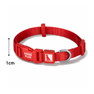 Swissplus Urban Paws Köpek Tasması – Crimson Red | Ayarlanabilir, Dayanıklı, Hafif-10Mm