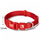 Swissplus Urban Paws Köpek Tasması – Crimson Red | Ayarlanabilir, Dayanıklı, Hafif-15Mm