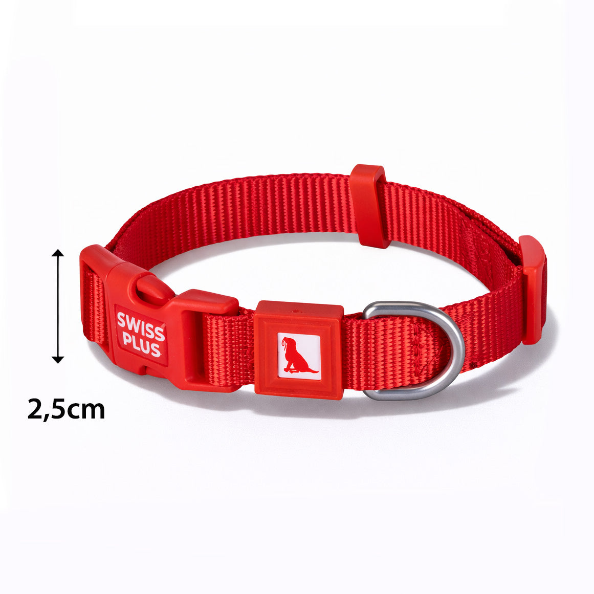 Swissplus Urban Paws Köpek Tasması – Crimson Red | Ayarlanabilir, Dayanıklı, Hafif-25Mm