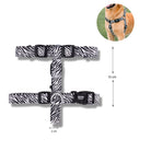 Swissplus Urban Paws Zebra Black Geri Dönüştürülmüş H-Tipi Köpek Göğüs Tasması-M