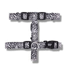 Swissplus Urban Paws Zebra Black Geri Dönüştürülmüş H-Tipi Köpek Göğüs Tasması-S