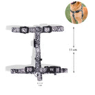 Swissplus Urban Paws Zebra Black Geri Dönüştürülmüş H-Tipi Köpek Göğüs Tasması-Xs