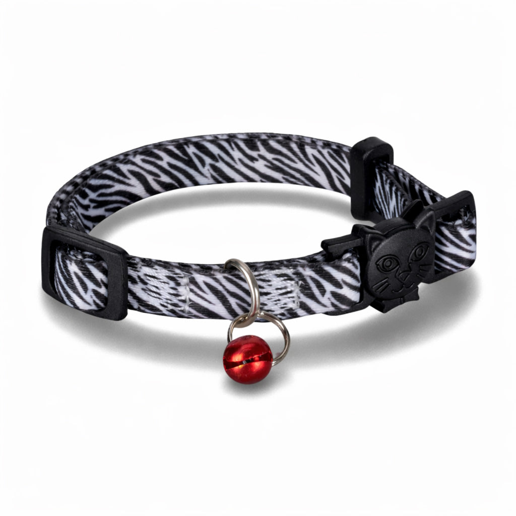 Swissplus Urban Paws Zebra Noir Recycled Kedi Tasması- 10 Mm