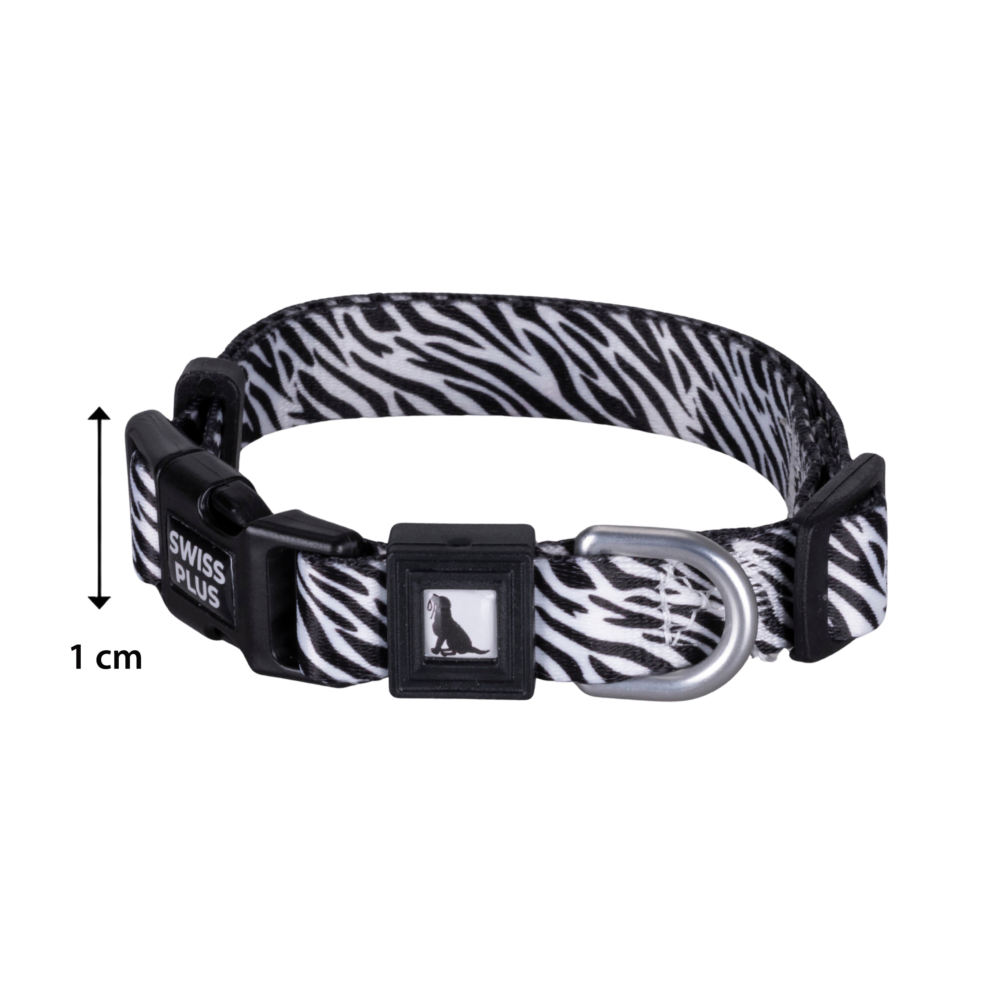 Swissplus Urban Paws Zebra Noir Recycled Köpek Tasması - 10 Mm