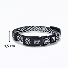 Swissplus Urban Paws Zebra Noir Recycled Köpek Tasması - 15 Mm